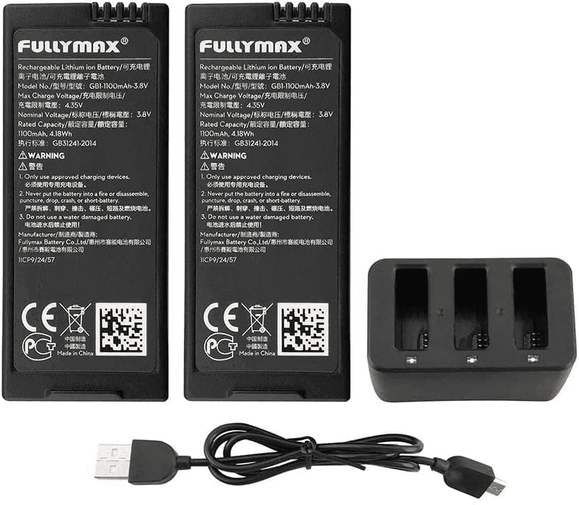 KIt de bateria de lítio original e 3 em 1 carregador para DJI Tello. Bateria para o Drone DJI Tello