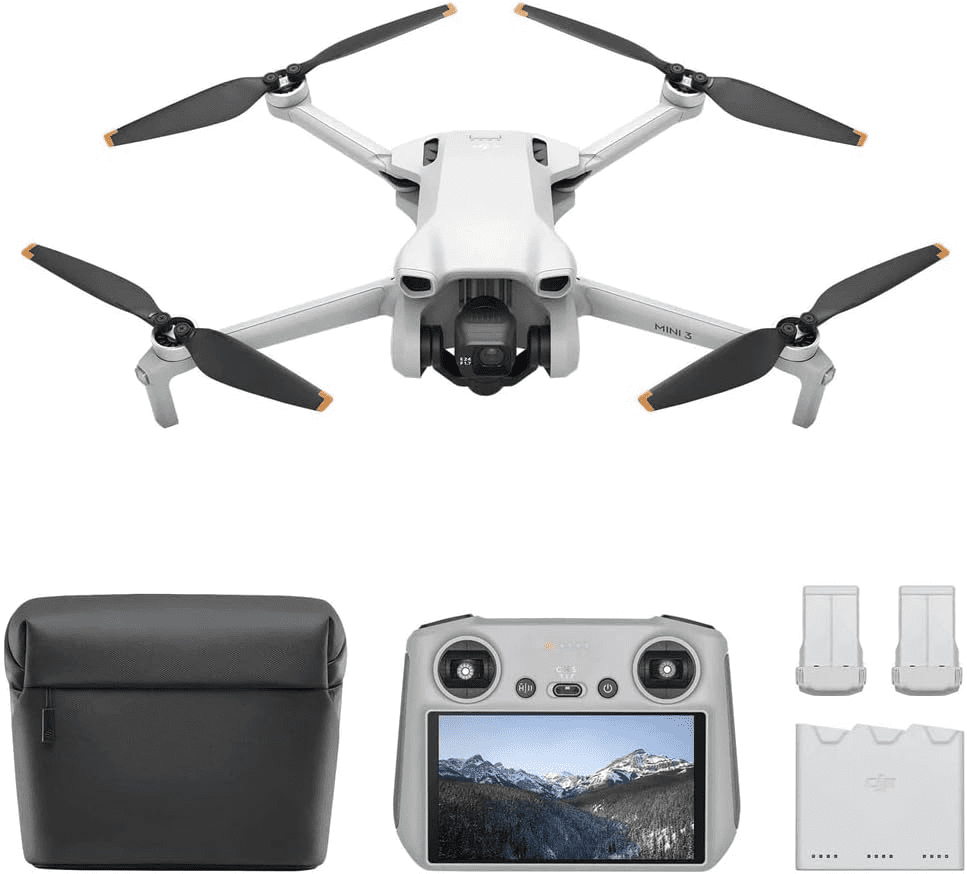 Drone Profissional DJI Mini 3 (DJI RC) + Fly More Combo