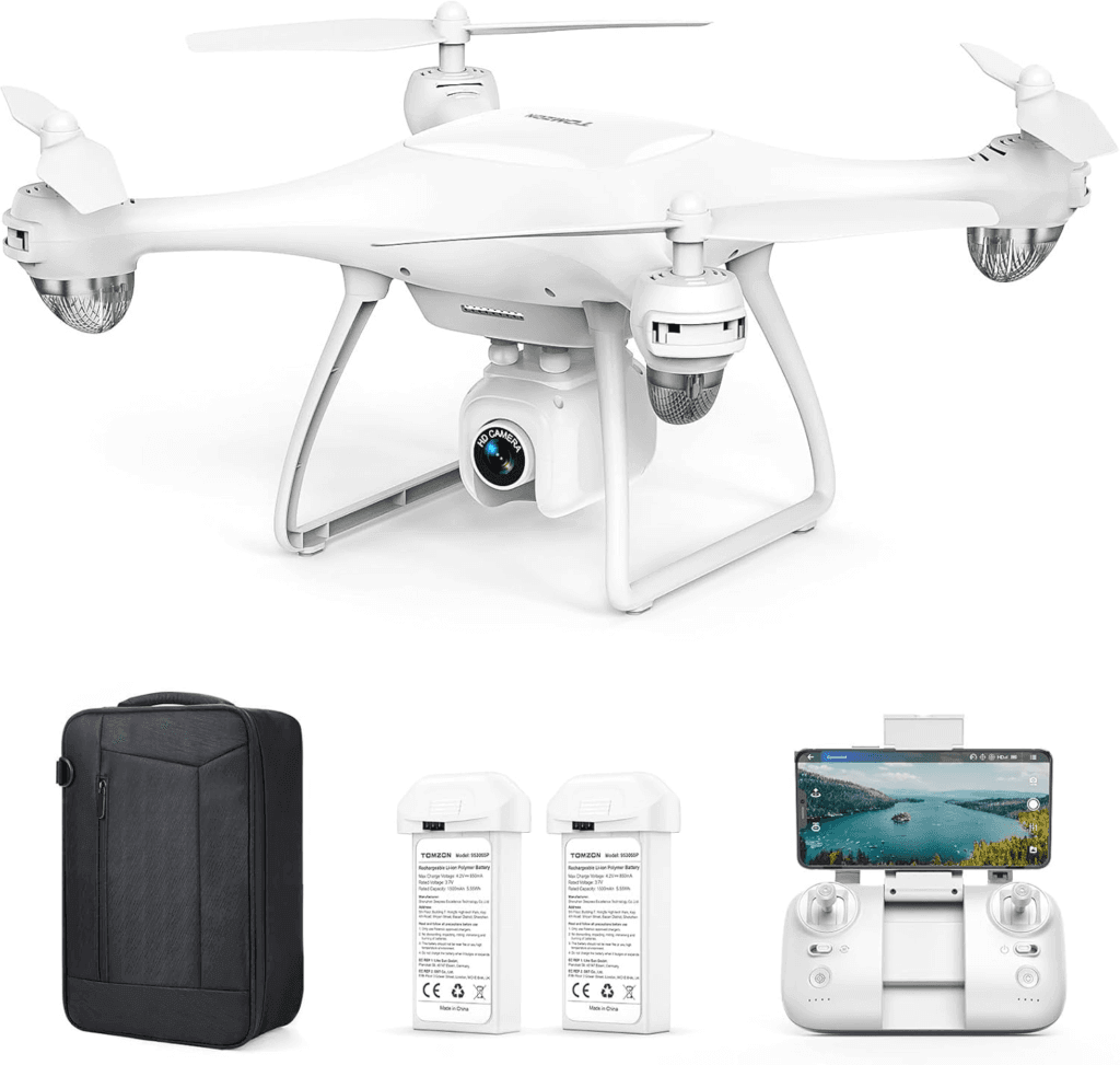 Drone TOMZON GPS P5G com Câmera 4K para Adultos, FPV,