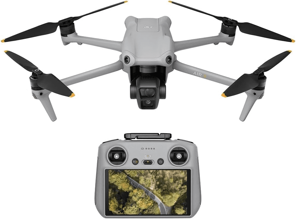 Drone DJI Air 3 Fly More Combo DJI RC 2 - um dos melhores drones para quem busca desempenho, qualidade de imagem e recursos avançados