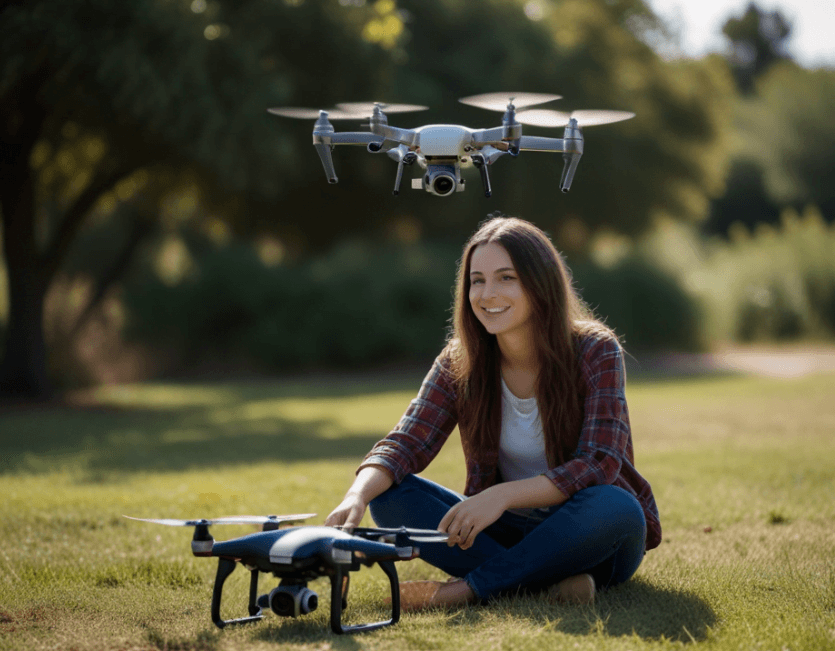 tamanho do drone no desempenho de voo