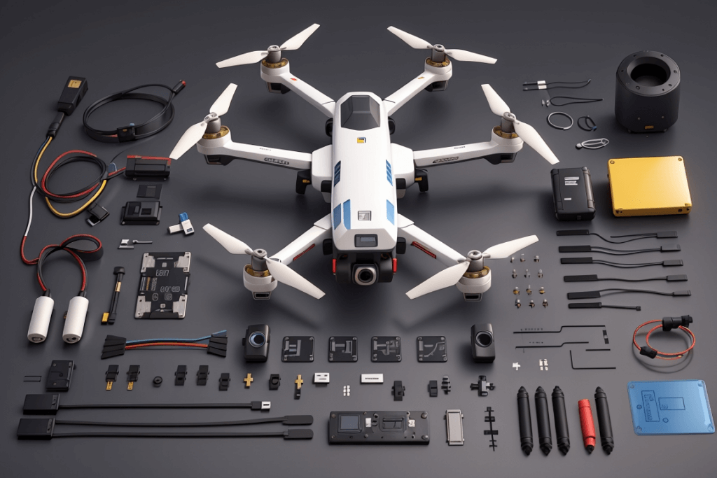 principais componentes - anatomia de um drone