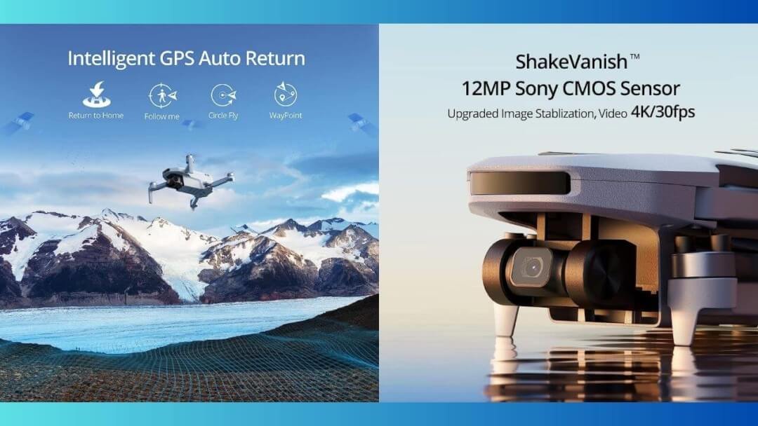 Potensic Drone GPS ATOM SE com câmera 4K EIS, menos de 249 g, voo de 62 min │Site Tudo Sobre Drones