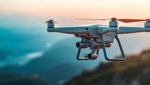 drones com imagens em modo portaid, na vertical